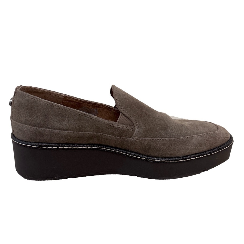 Donald Pliner Wallis Tan Biscotti Suede Platform Slip On Loafers Women’s Size 9 - Picture 7 of 14